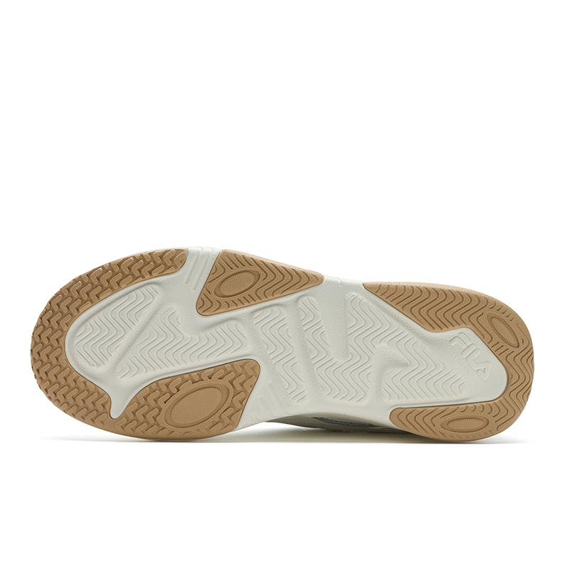 FILA VIBE Low Top Skateboard Shoes Men's Ecru