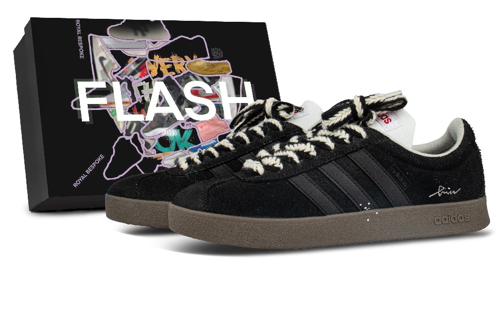 Adidas Neo VL Court 2.0 Nightfall, Box Included Abrasion Resistant Low Top Skateboard Shoes Unisex Black