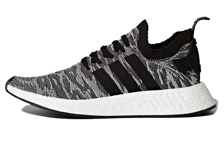 Adidas Originals Nmd R2 Black White Future Harvest