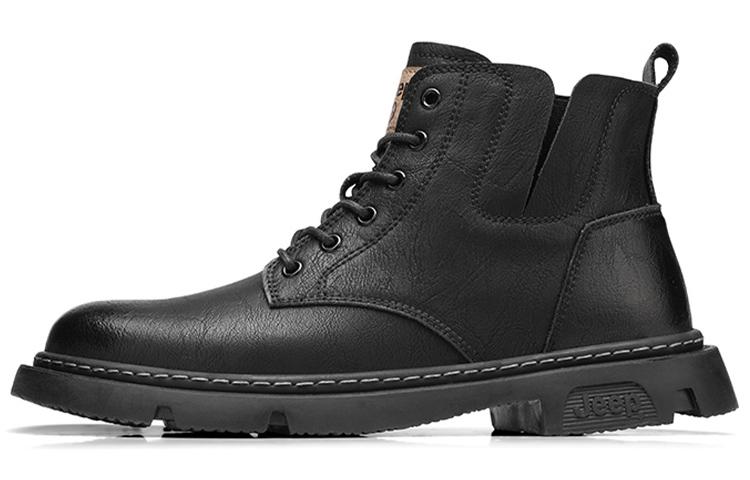 Jeep Martin Boots Men Black