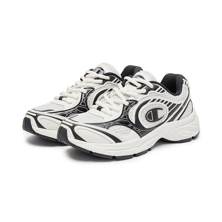 Champion Support Low Top Running Shoes Unisex Milk White/Black