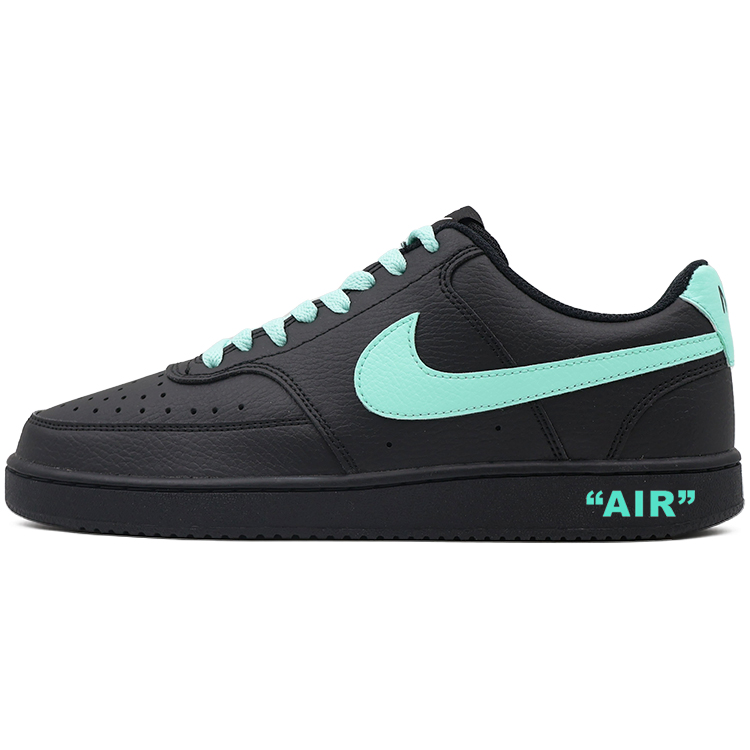 Nike Court Vision Wear-resistant And Lightweight Low-Top Skateboard Shoes Unisex Black Green