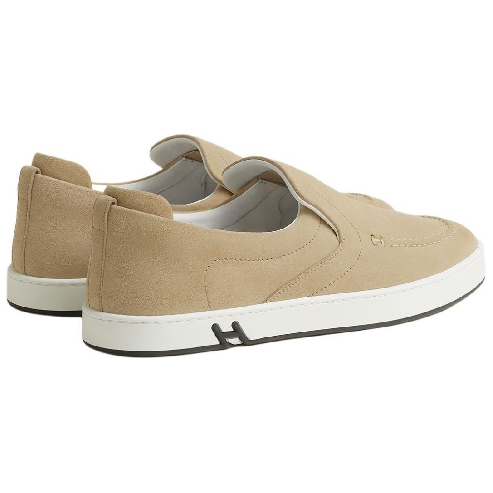 HERMES Kiddy Loafers Men's Beige