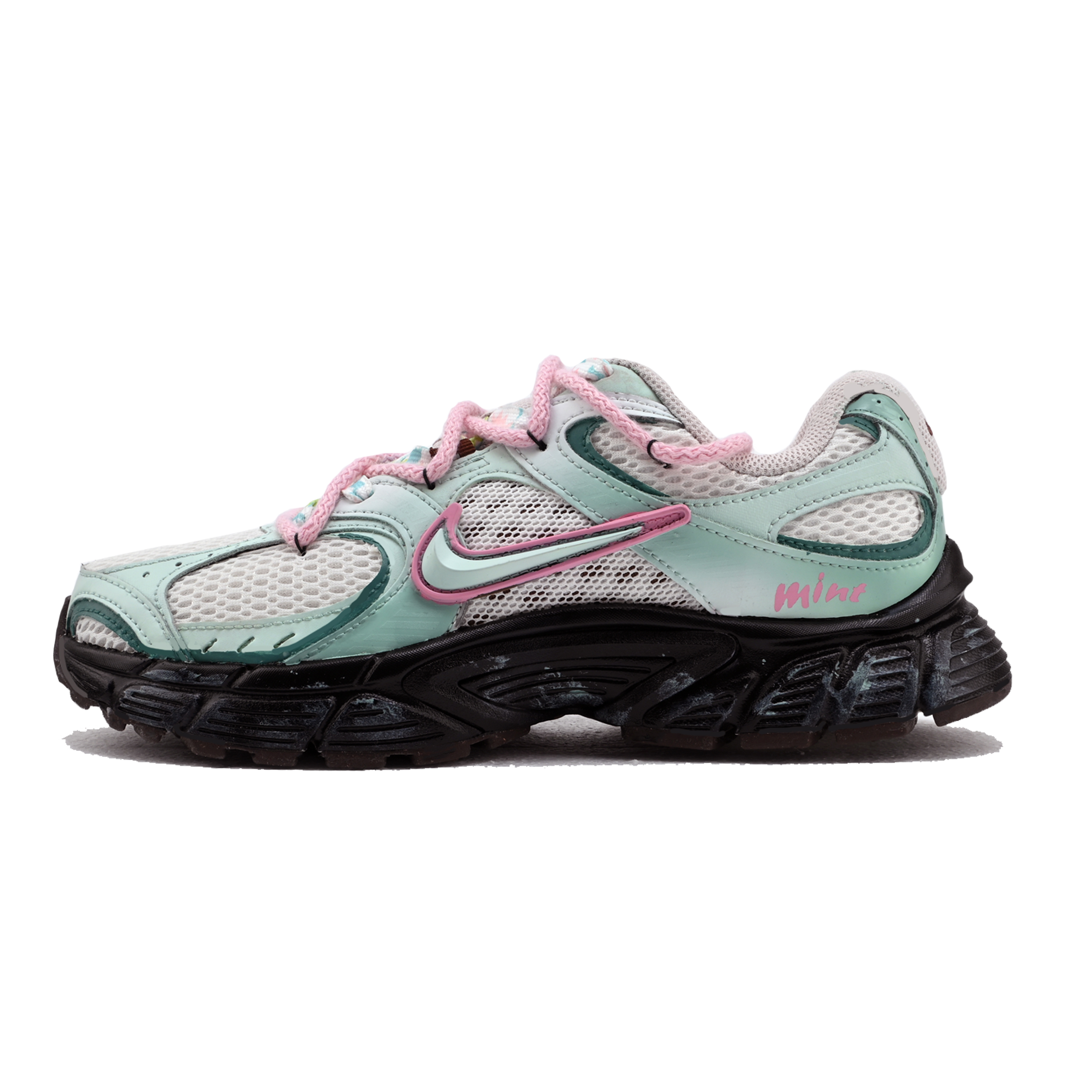 Nike V5 RNR Abrasion Resistant Breathable Low top Running Shoes Women's Green