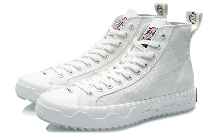 LiNing CF High-Top Skateboard Shoes Unisex Ivory купить в интернет-магазине Yoocart с быстрой доставкой по России.