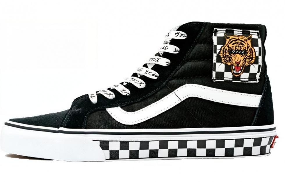 Vans Vault SK8 Hi Reissue Tiger Check 'Black White'