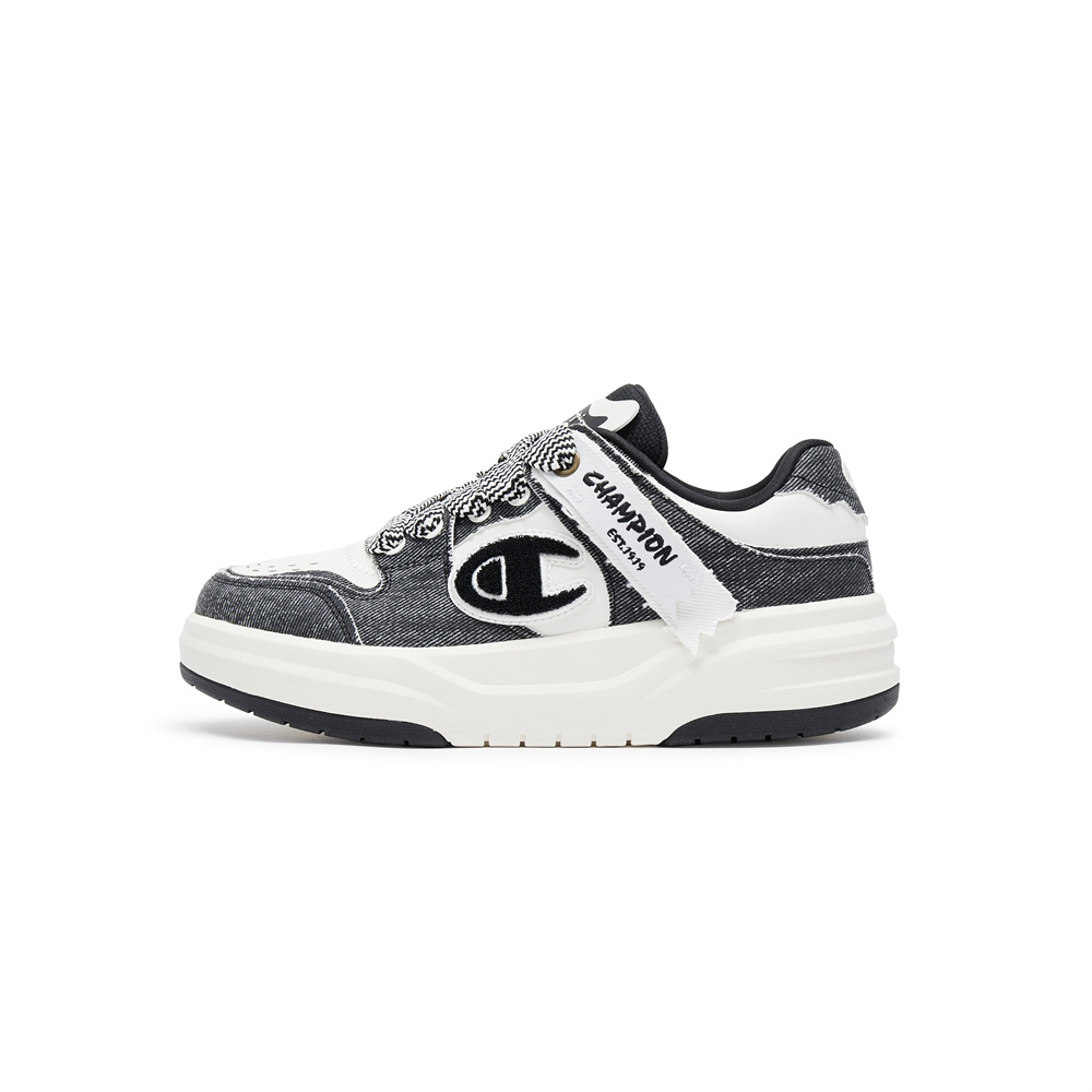 Champion Towel Skate Low-Top Skateboard Shoes Men's Black White