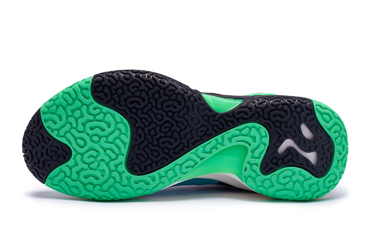 361° LAVA 2.0 Ignite On Touch Cushioning Wear-Resistant Low-Top Performance Basketball Shoes Men's Turquoise