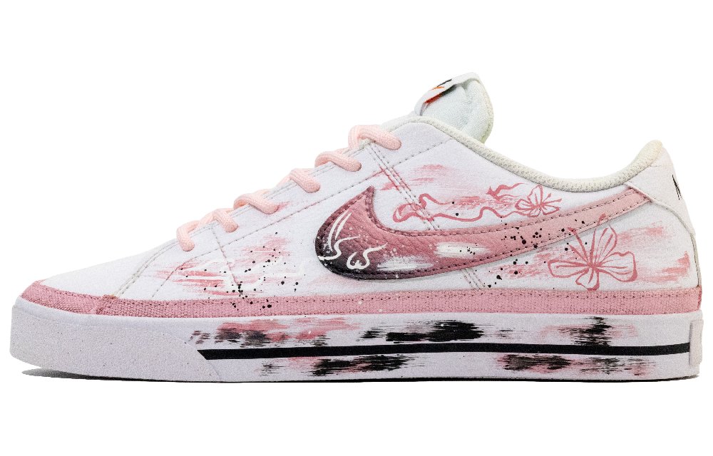 Nike Court Legacy Lingyan Dreamy Abrasion Resistant Balance Low top Skateboard Shoes Unisex Gradient Black Pink