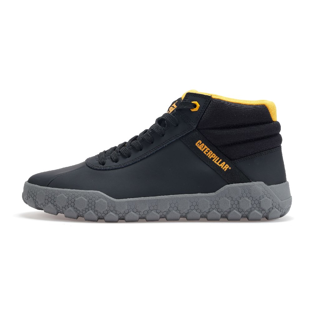 CAT Anti-Slip Wear-Resistant High-Top Outdoor Shoes Unisex Black