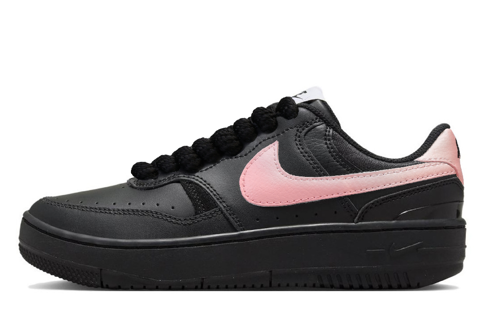 Nike Gamma Force Slip-Resistant Height Increasing Low-Top Skateboard Shoes Women's Black Pink
