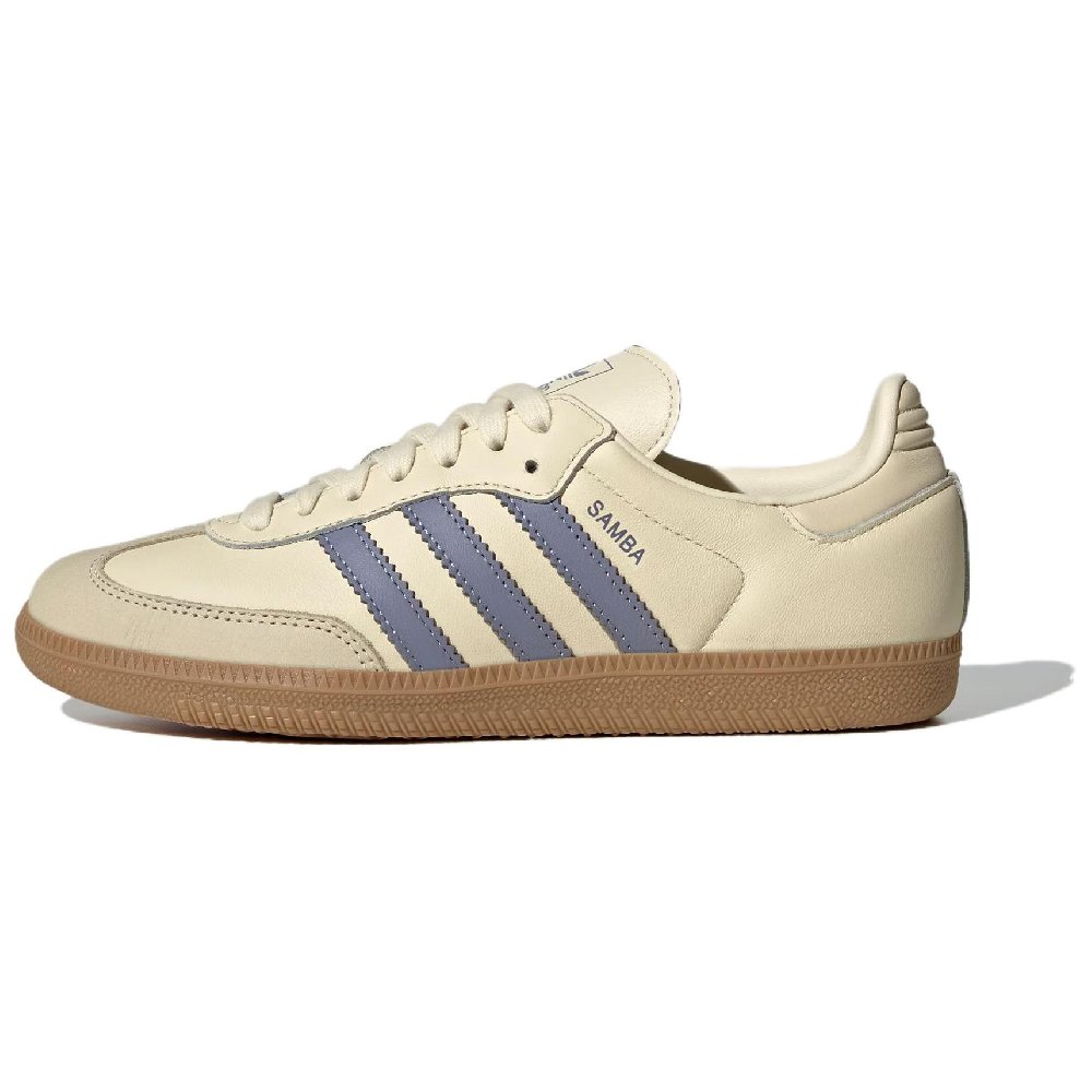 Adidas Originals SAMBA OG Abrasion Resistant Low Top Skateboard Shoes Women's Ivory