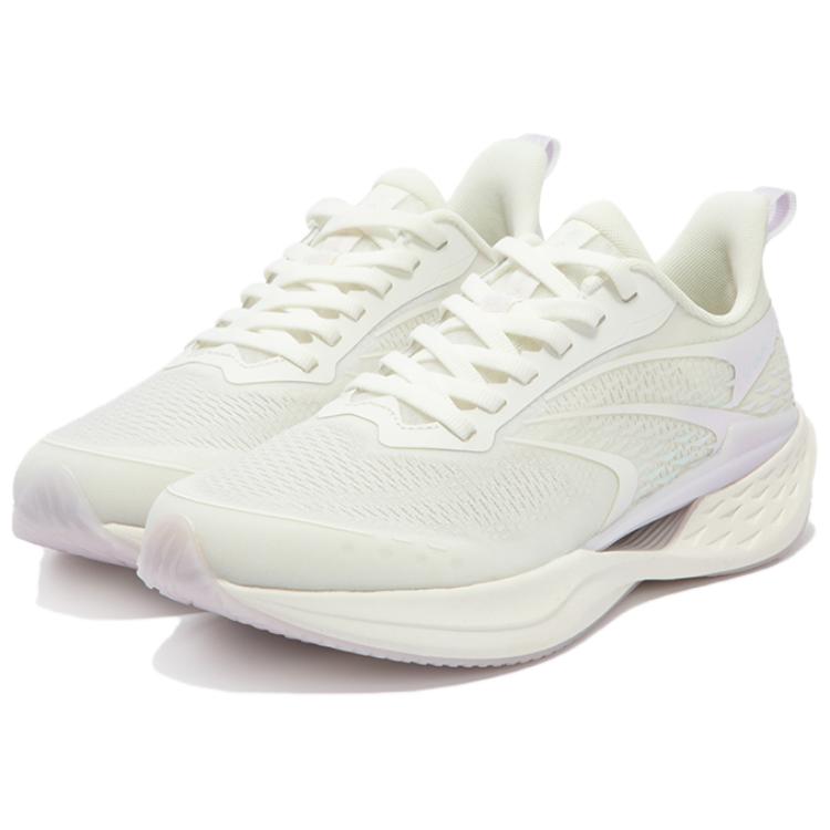 361° Cushioning Slip Resistant Low Top Running Shoes Women's White Purple