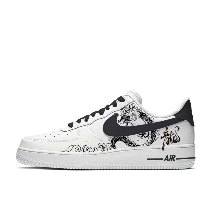 Nike Air Force 1 Anti-Slip Wear-Resistant Low-Top Skateboard Shoes Unisex White