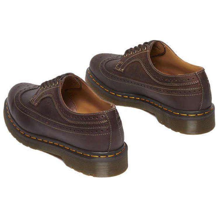 Dr.Martens Originals Wear-Resistant Low-Top Casual Shoes Unisex Dark Brown