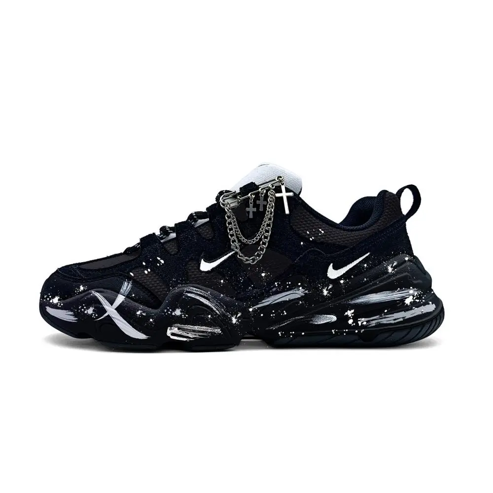 Nike Tech Hera Abrasion Resistant Low Top Casual Shoes Unisex Black White