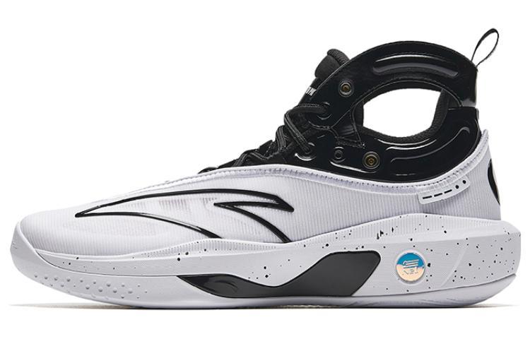Anta KT8 KT 8, Black Eight Anti Slip Wear Resistant High Top Basketball Shoes Men's Black White