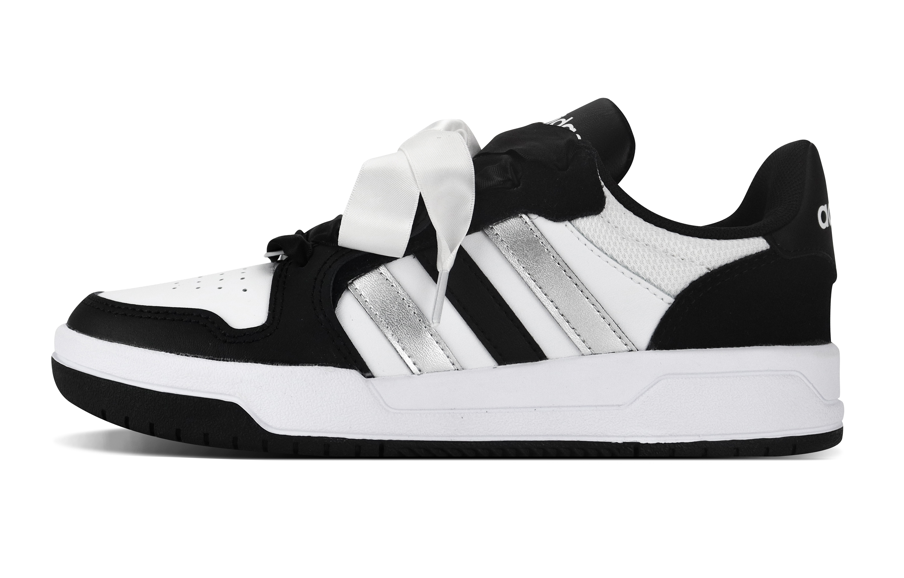 Adidas Neo Entrap Anti-Slip And Wear-Resistant Lightweight Low-Top Skateboard Shoes Unisex Black White Silver купить в интернет-магазине Yoocart с быстрой доставкой по России.