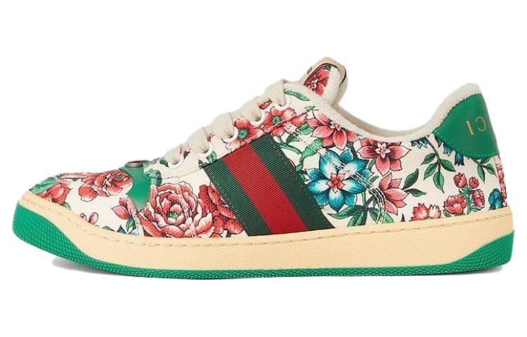 GUCCI Screener Low-Top Skateboard Shoes Women's Multicolor