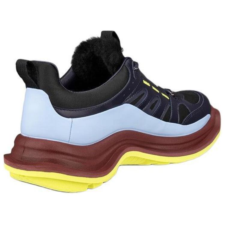 Ecco Anti Slip Wear Resistant Low Top Casual Shoes Women's Black Blue купить в интернет-магазине Yoocart с быстрой доставкой по России.