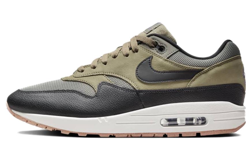 Nike Air Max 1 Повседневная обувь Low Top Коричнево-черный Белый Унисекс