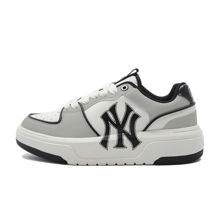 MLB Chunky Liner Slip Resistant Low Top Skateboard Shoes Unisex Gray White