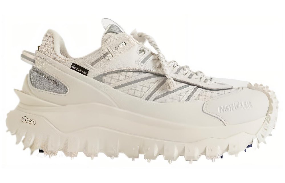 Moncler Round Toe Lace-Up Sneakers Women's