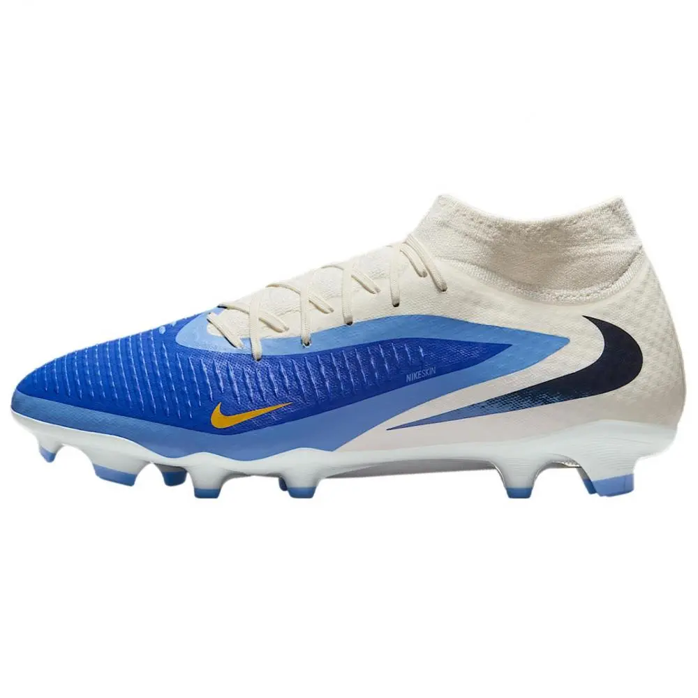 Nike Phantom 6 Abrasion Resistant Breathable Soccer Shoes Unisex Blue