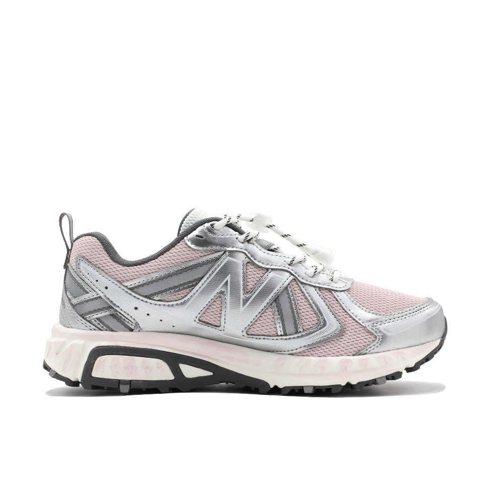 New Balance Shock Absorbers With Slip Resistant Features Low Top Casual Running Shoes Unisex Silver Pink