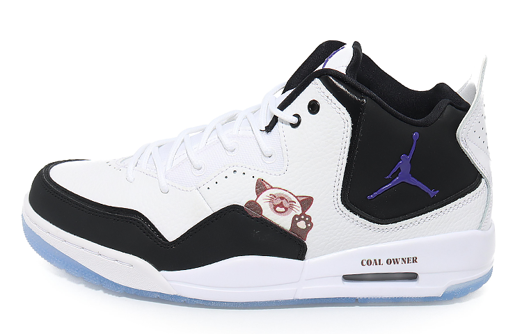 Jordan Courtside 23 Mid-Top Vintage Basketball Shoes Men's Black White