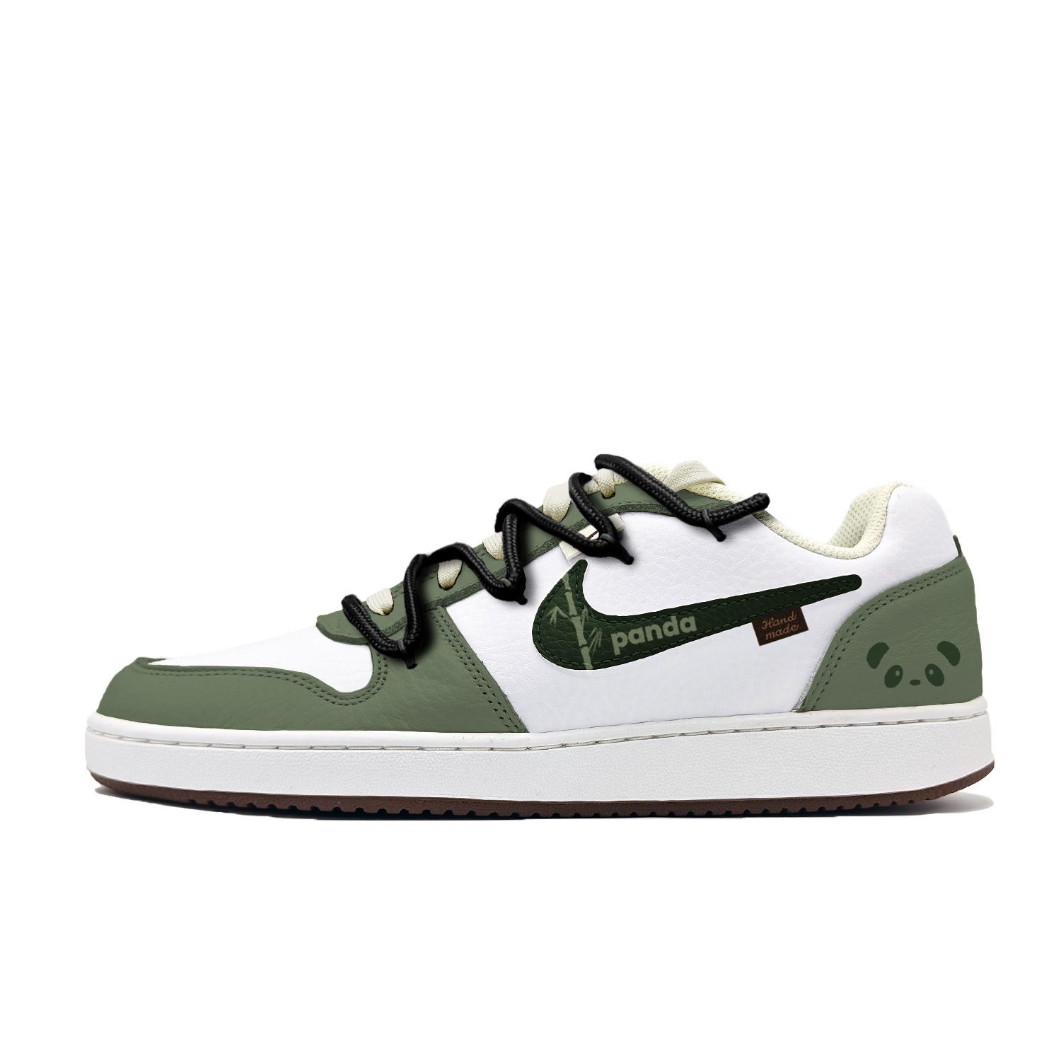 Nike EBERNON National Treasure Panda Cushioning, Wear Resistant Low top Skateboard Shoes Men's