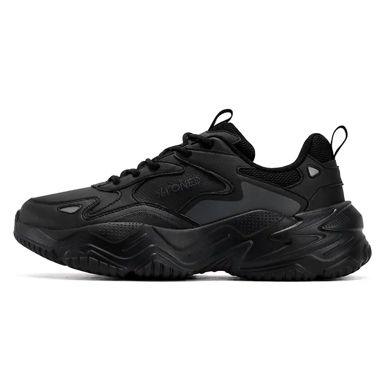 361° Abrasion Resistant Shock Absorbers Low top Casual Shoes Men's Black Charcoal Gray
