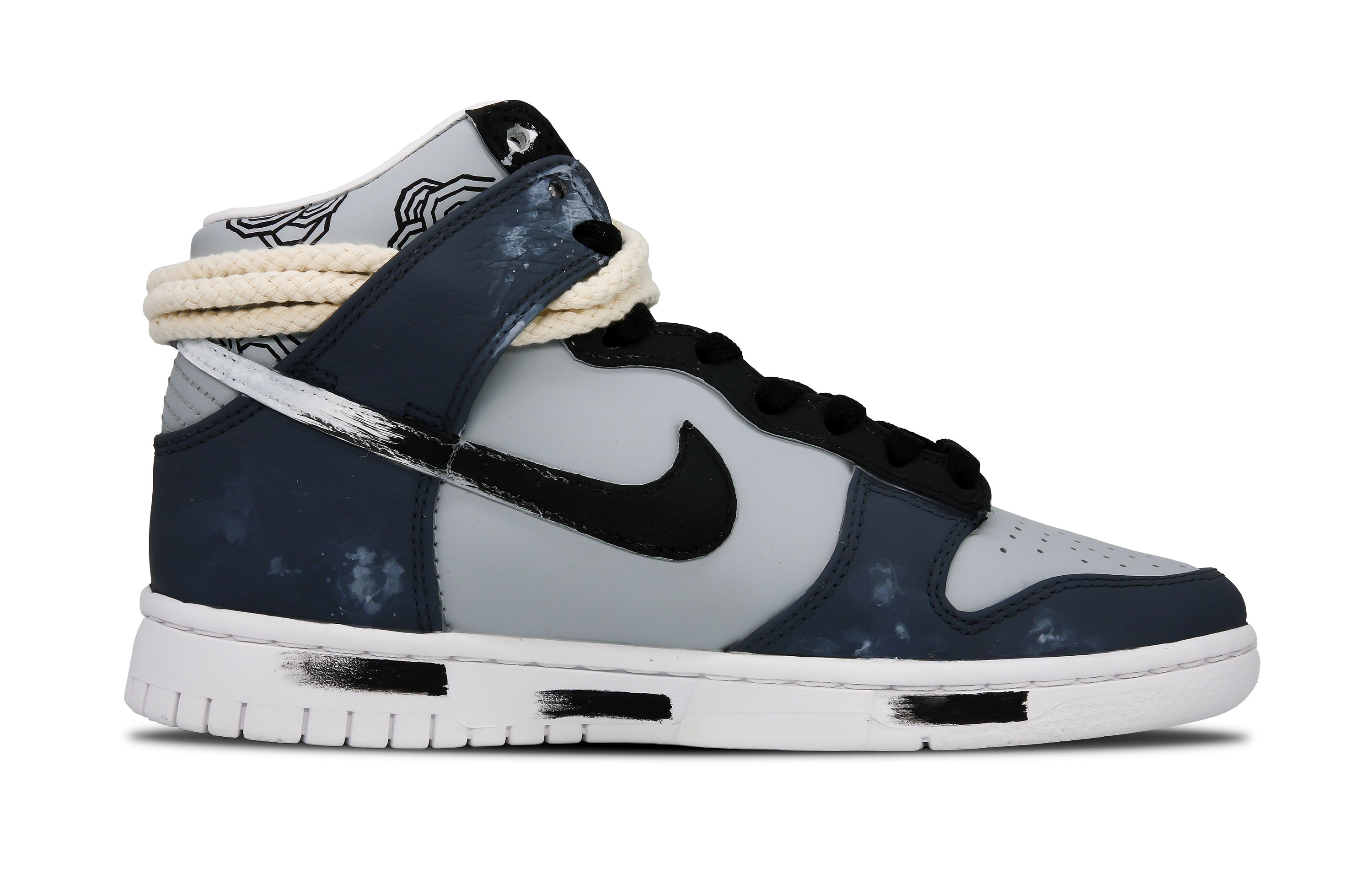 Nike High-Top Skateboard Shoes Unisex Black Gray Color купить в интернет-магазине Yoocart с быстрой доставкой по России.
