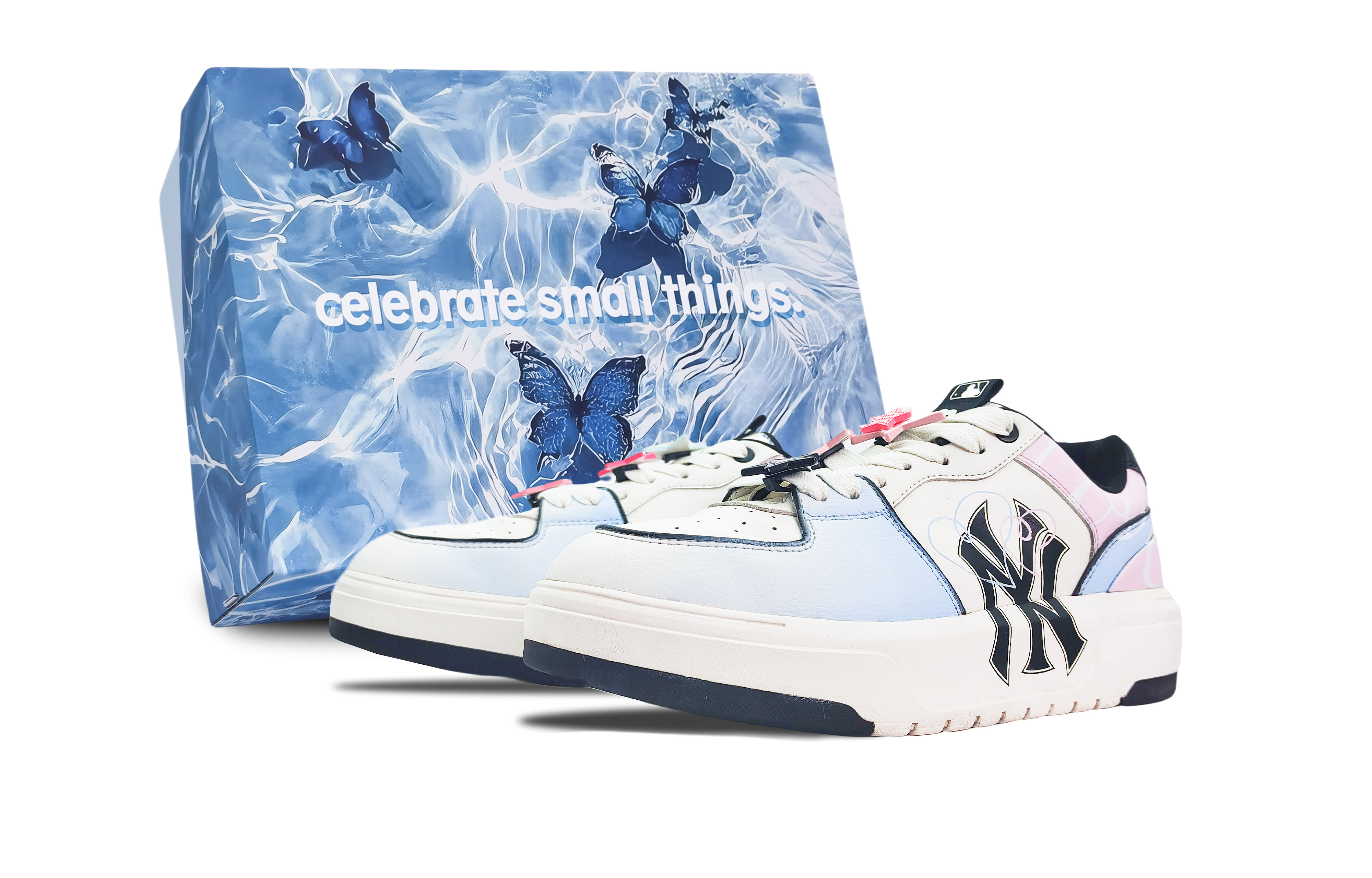 MLB Chunky Liner Low-Top Skateboard Shoes Unisex White