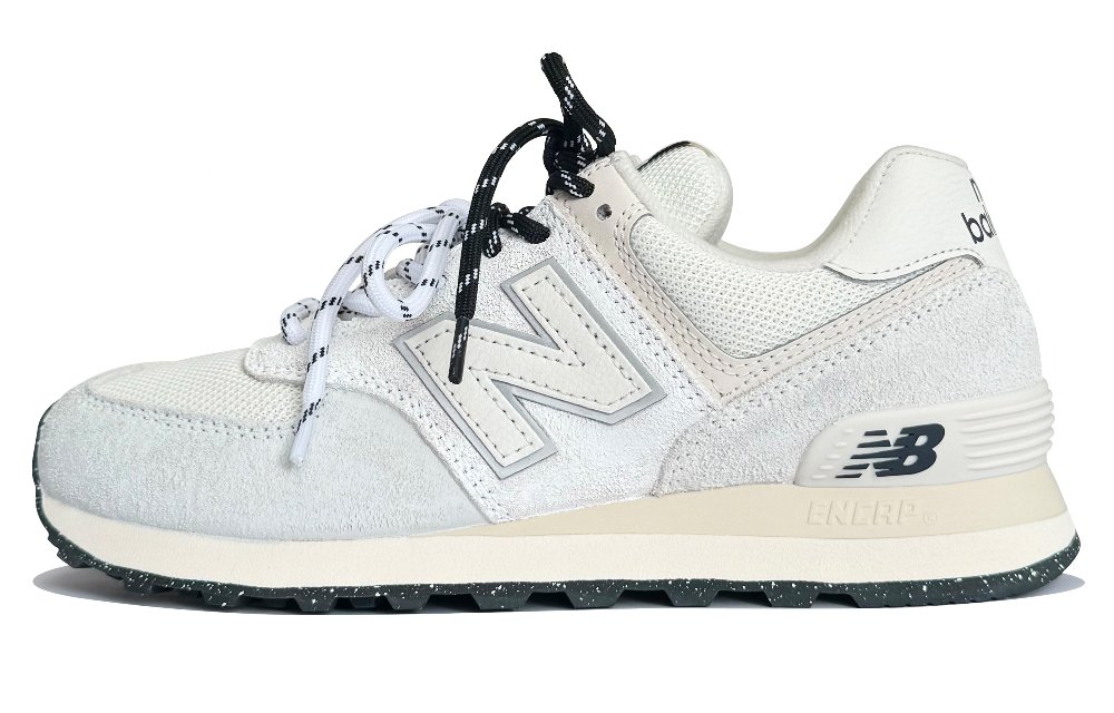 New Balance NB 574 Lightweight Low-Top Running Shoes Unisex Gray White