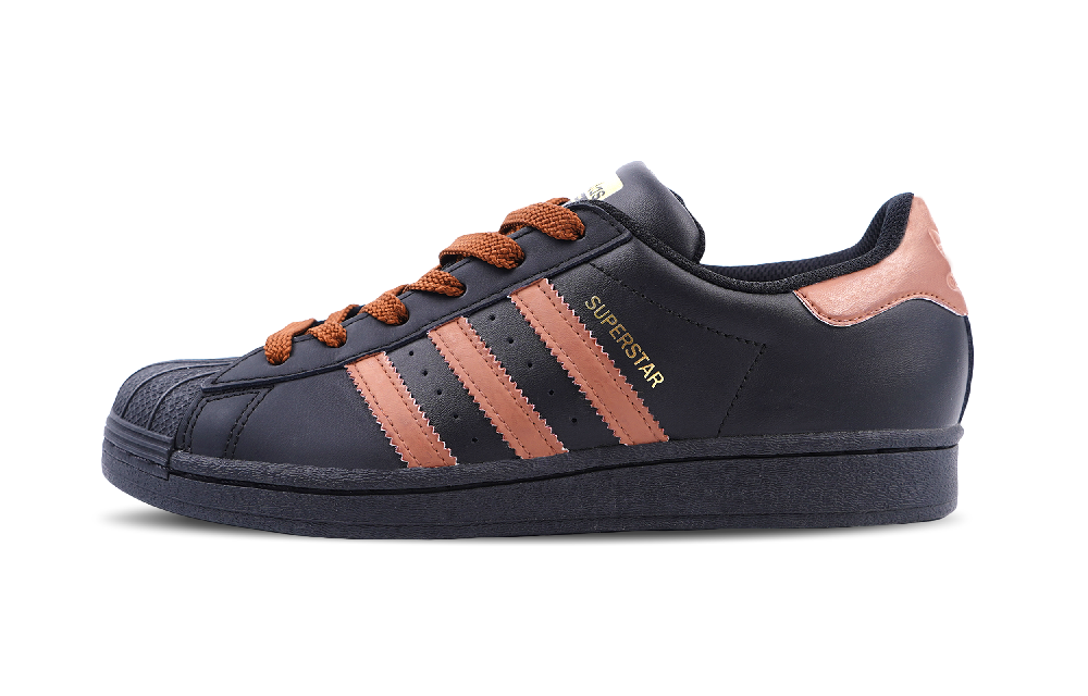 Adidas Originals SUPERSTAR Low Top Skateboard Shoes Unisex Black Brown