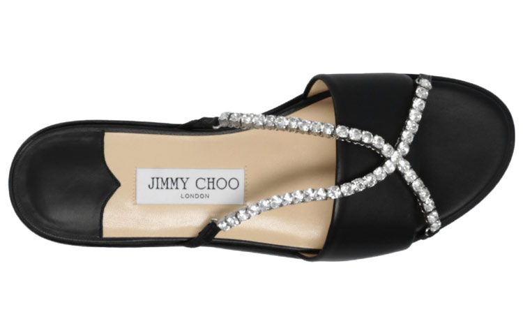 Jimmy Choo Slide Slippers Women's Black