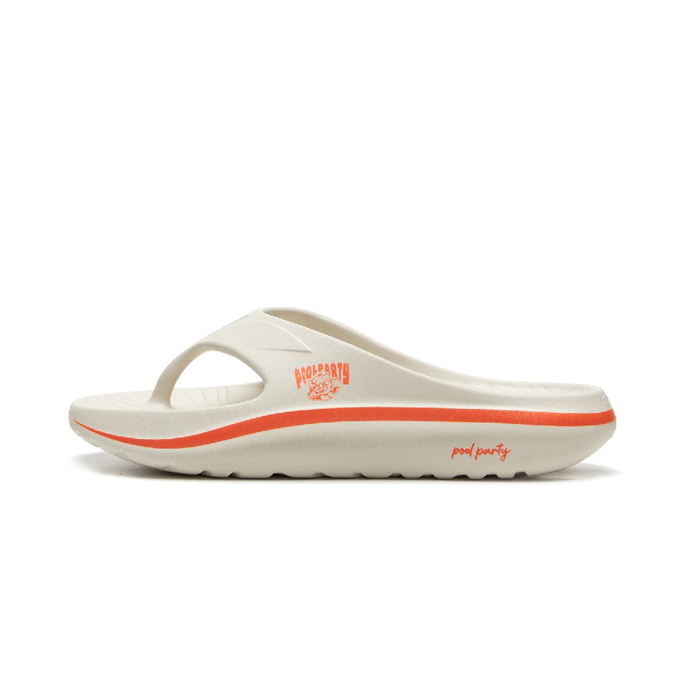LOL x LiNing Abrasion-Resistant Slip-Resistant Flip Flops Unisex Pearl White