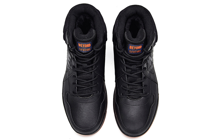 361° Thermal Slip Resistant High top Skateboard Shoes Men's Black Red