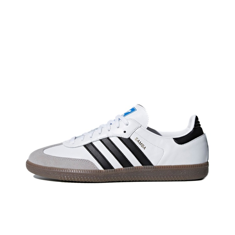 Adidas Originals SAMBA OG Wear-Resistant Low-Top Skateboard Shoes Unisex Blue Red