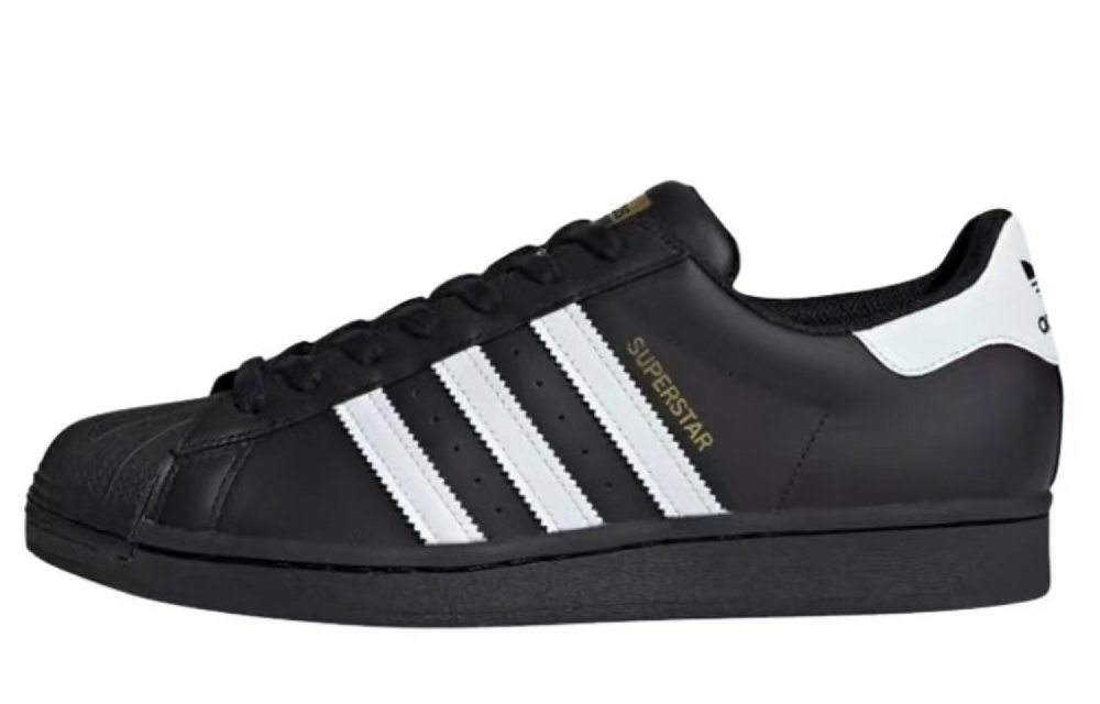 Adidas Originals SUPERSTAR Anti-Slip Wear-Resistant Low-Top Skateboard Shoes Unisex Black Pink