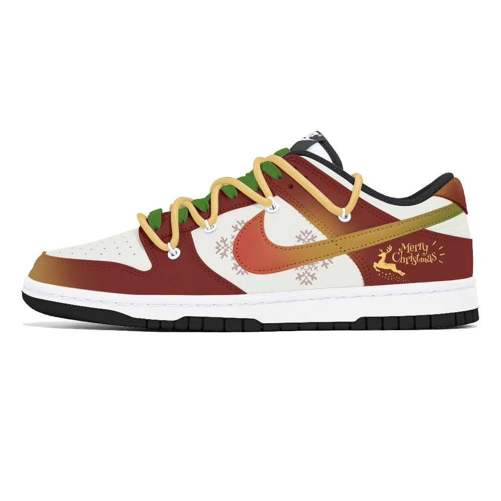 Nike Dunk Abrasion-Resistant Low-Top Skateboard Shoes Unisex White