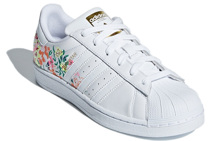 Adidas Originals Superstar Floral Gold Metallic Women's