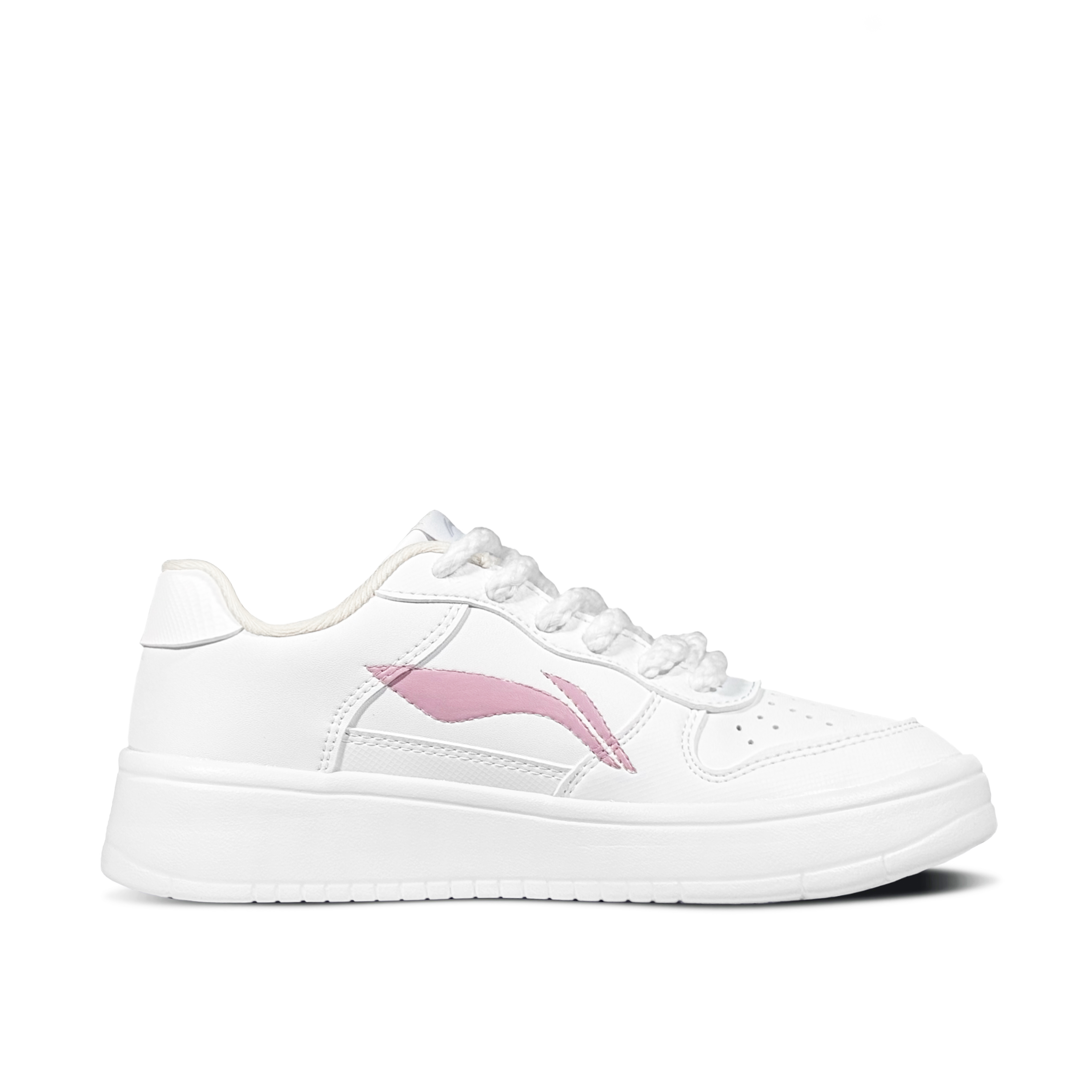 LiNing Pontoon Boats Slip Resistant, Abrasion Resistant, Breathable Low Top Skateboard Shoes Women's Pink White купить в интернет-магазине Yoocart с быстрой доставкой по России.