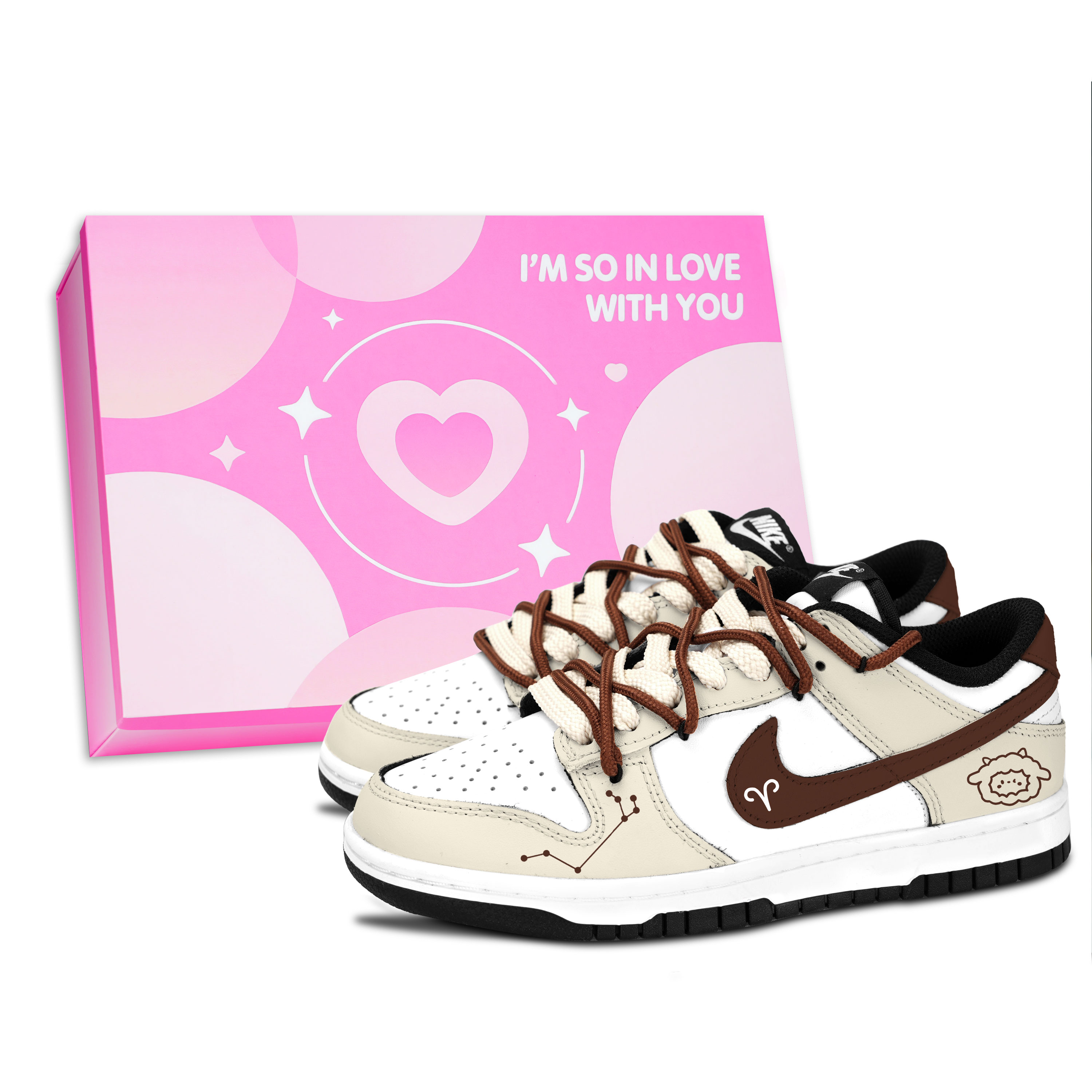 Nike Dunk Black White, Aries Abrasion Resistant Low top Skateboard Shoes Unisex Khaki