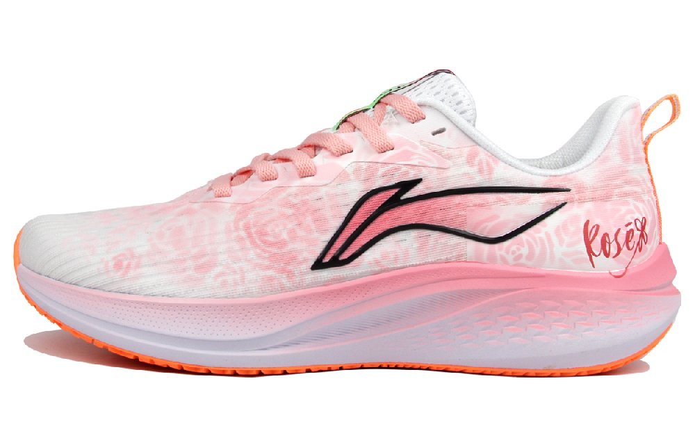 LiNing Red Hare 7 Cushioning Support Lightweight Low-Top Casual Running Shoes Men's White Pink