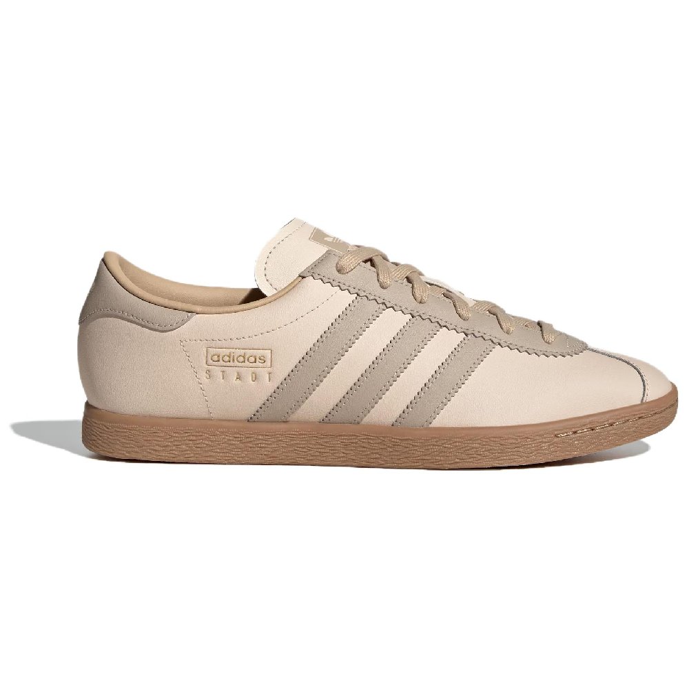 Adidas Originals Stadt Anti Slip Wear Resistant Low Top Skateboard Shoes Unisex Tan