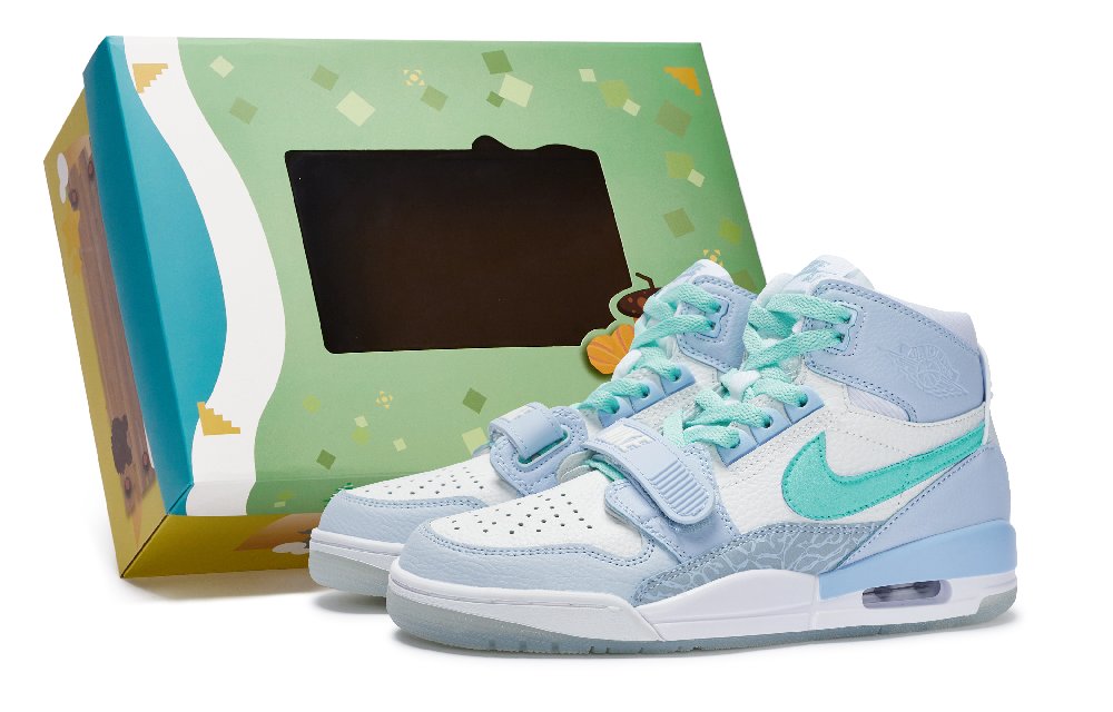 Jordan Legacy 312 Vintage Basketball Shoes Women's Mid Top Tiffany
