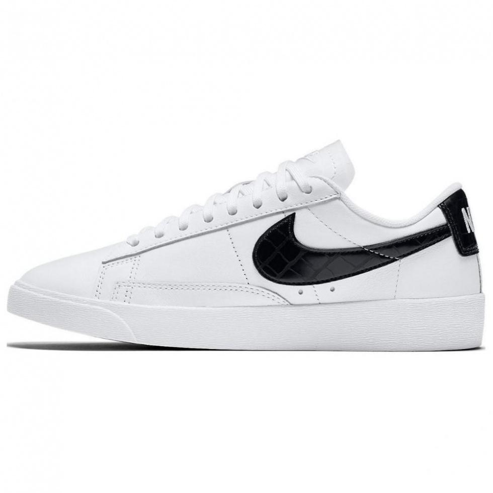 Nike Blazer Low White Black Croc Women's
