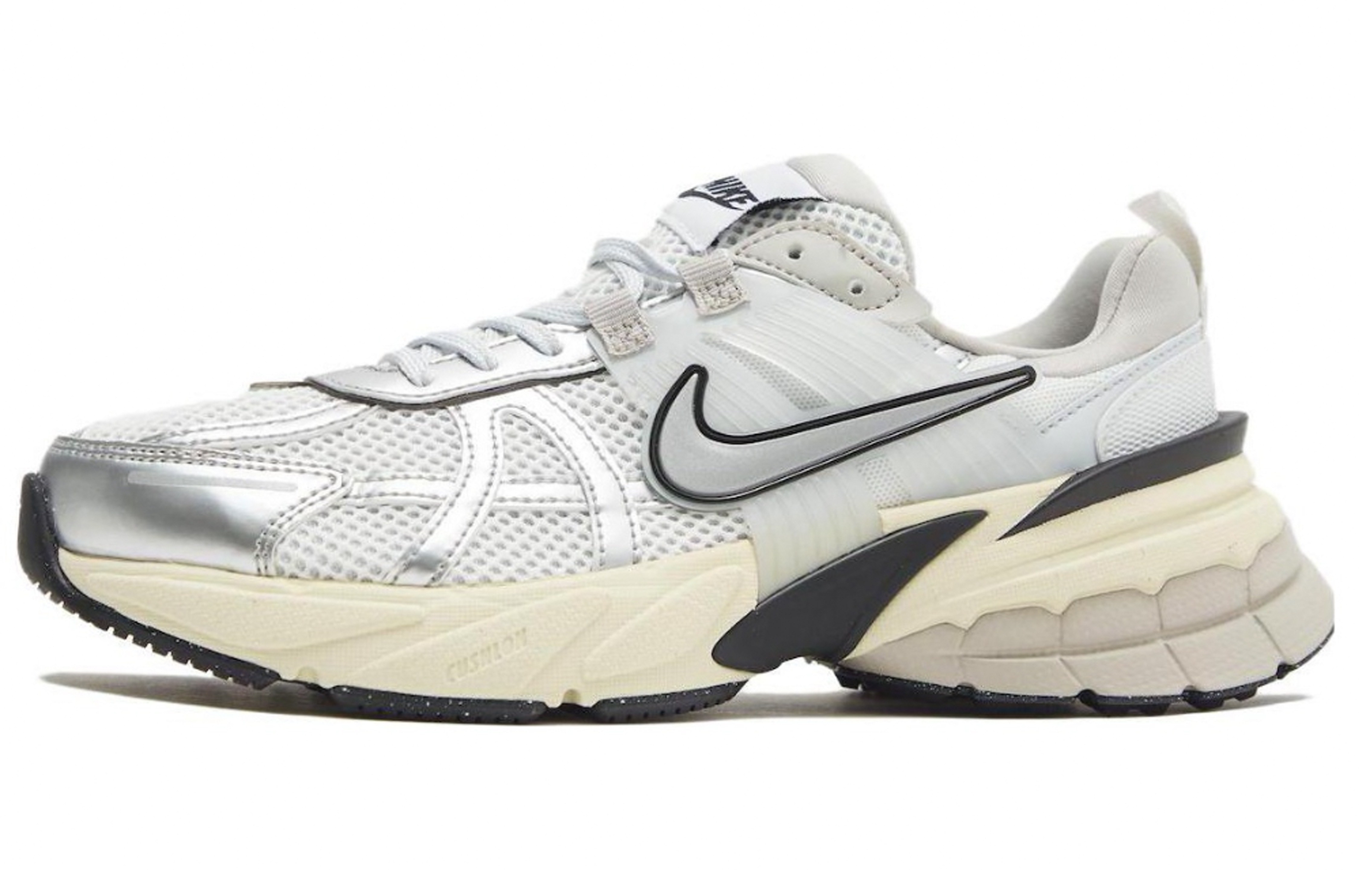 Nike V2K Run Cushioning, Slip Resistant, And Abrasion Resistant Low Top Casual Running Shoes Women's Black Silver купить в интернет-магазине Yoocart с быстрой доставкой по России.